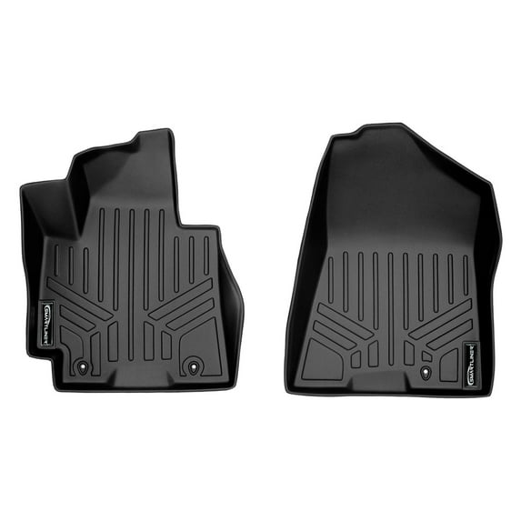 SMARTLINER Custom Fit Floor Mats 1st Row Liner Set Black Compatible With 2016-2018 Hyundai Tucson