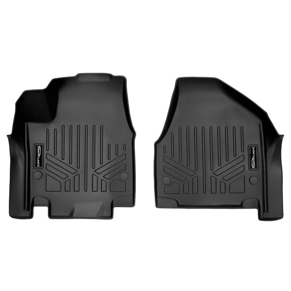 SMARTLINER Custom Fit Floor Mats 1st Row Liner Set Black Compatible With 2017-2021 Chrysler Pacifica (Fits All Models)