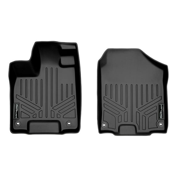 SMARTLINER Custom Fit Floor Mats 1st Row Liner Set Black Compatible With 2017-2024 Honda Ridgeline - All Models