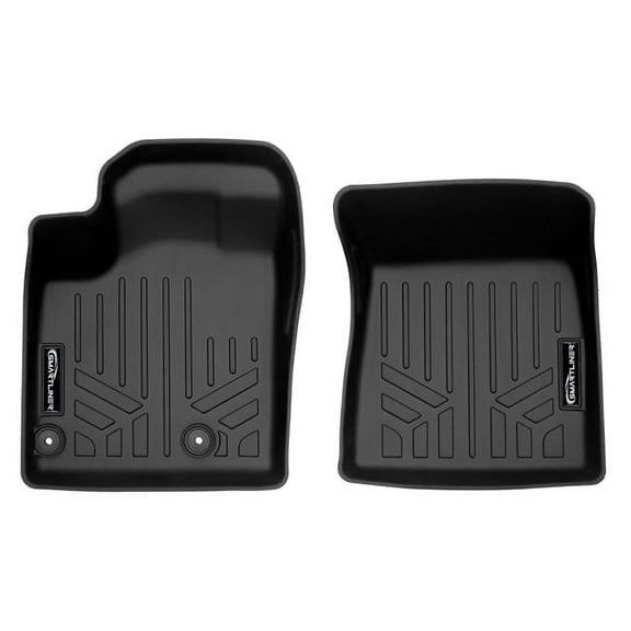 SMARTLINER Custom Fit Floor Mats 1st Row Liner Set Black Compatible With 2022-2023 Mitsubishi Outlander (Does not Fit PHEV or Sport Models)