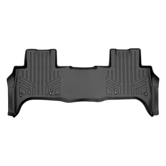 SMARTLINER Custom Fit Floor Mats 2nd Row Liner Black Compatible With 2014-2022 Land Rover Range Rover Sport