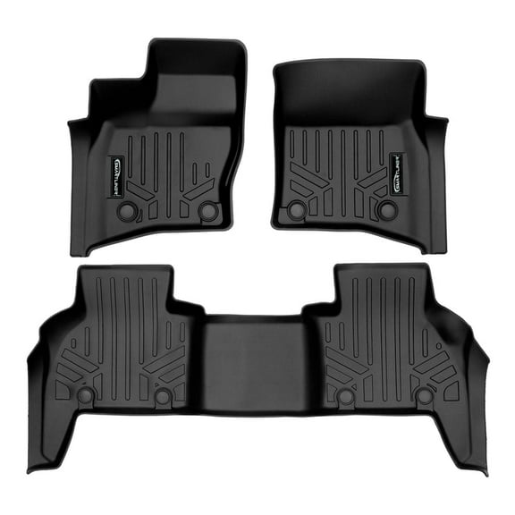 SMARTLINER All Weather Custom Fit 2 Row Floor Mat Liner Set Compatible With 2020-2023 Range Rover Defender 110 (Only Fits Models With 3rd Row Seating)