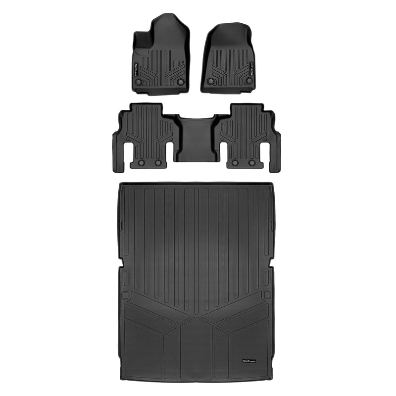 SMARTLINER All-Weather Floor Mats For 2023-2025 Honda CR-V & CR-V Hybrid - Custom Fit Black 2-Row Set