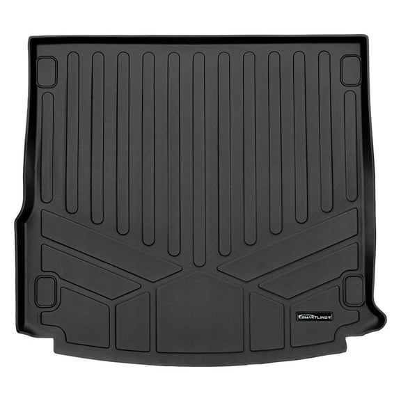 SMARTLINER All Weather Custom Fit Black Cargo Floor Mat Liner Compatible With 2021-2023 Land/ Range Rover Velar (Only Fits versions equipped without Full Size Spare Wheel)