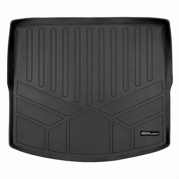 SMARTLINER All Weather Custom Fit Cargo Trunk Liner Floor Mat Black Compatible With 2022-2025 Mazda CX-5 (Cargo Liner Only Fits with Cargo Tray in Upper Position)