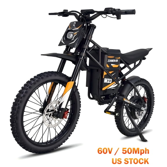 SMARTRAVEL 3000W Electric Bike for Adults,50MPH TOP Speed,20"Tire E-Mountain Bike, 60V 30Ah Battery,Full Suspension, Hydraulic Disc Brake UL2849