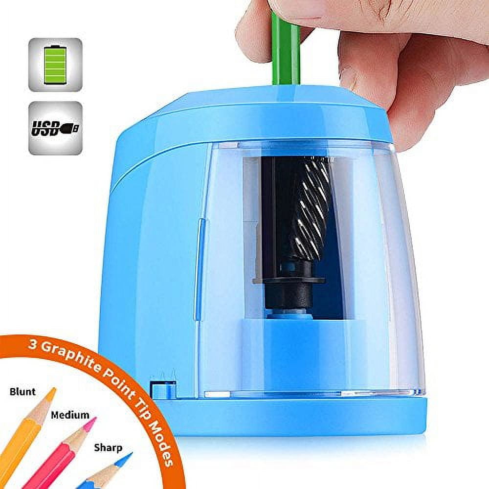 SMARTRO Pencil Sharpener, BEST Heavy Duty Steel Blade, Electric Pencils