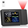 thumbnail image 1 of SMARTRO SC91 Projection Clock with Indoor Outdoor Thermometer, Black, 1 of 3