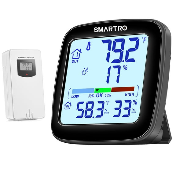 SMARTRO SC92 Professional Digital Wireless Indoor Outdoor Thermohygrometer