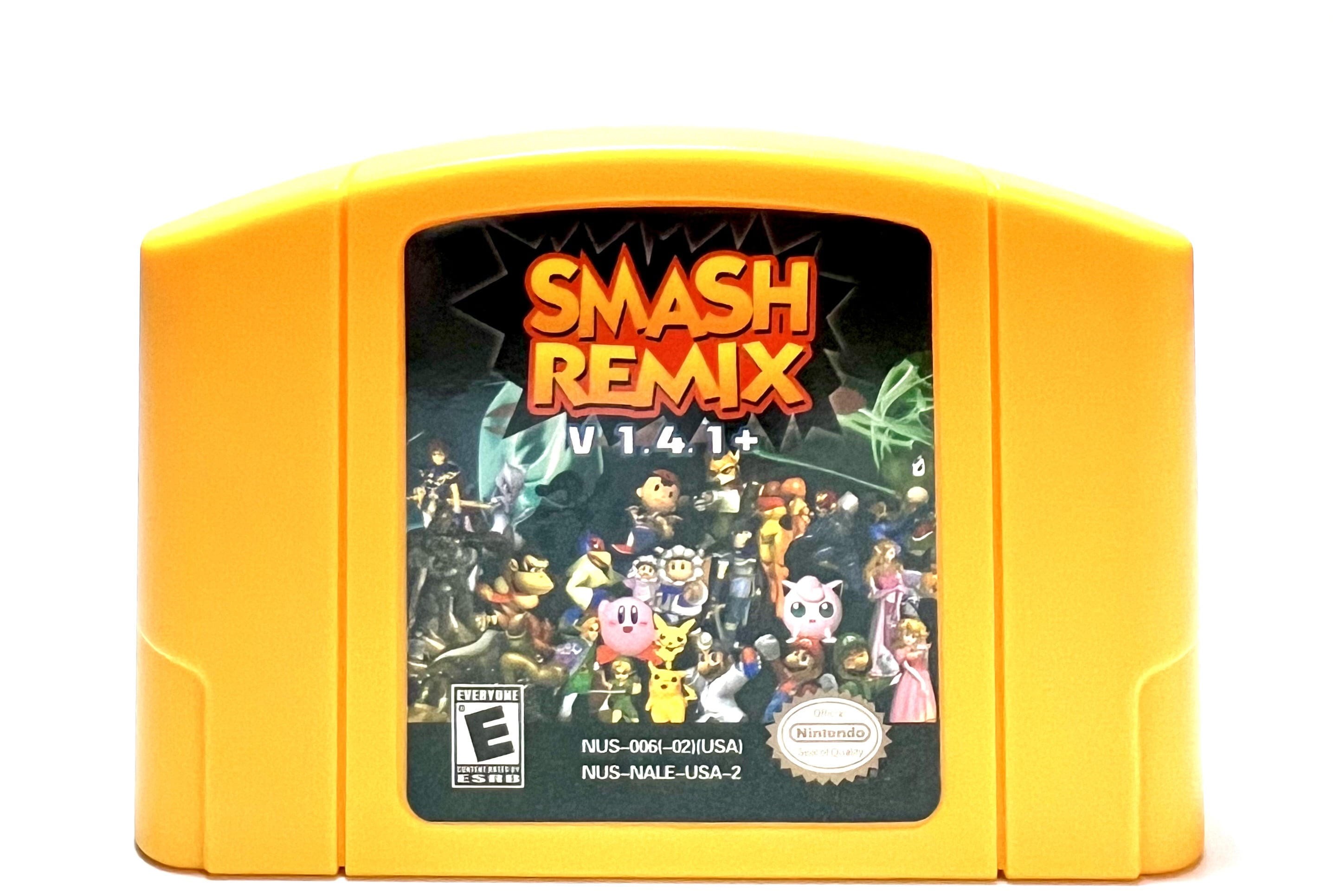 SMASH Remix Version 1.4.1 NEW Version 2023 Game Cartridge for N64 64 Bit  NTSC (US/Canada)