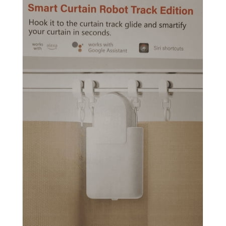 SMATAIN Smart Home Automated Curtain Opener Robot TUYA Bluetooth with Remote Control, Timer Switch, Voice Control, Manual Control for I-Rail U-Rail Curtains