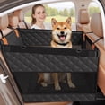 thumbnail image 1 of SMATTO Large Dog Car Seat, Back Seat Extender for Dogs with 3 Mesh Windows, Waterproof Medium Carseat for Dogs with 4-Splice Hard Bottom, Pet Seat Cover for Cars, Trucks and SUVs (Black), 1 of 10