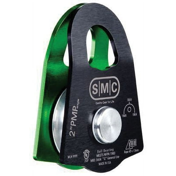 SMC 2" Prussik Minding Pulley - Green/Black