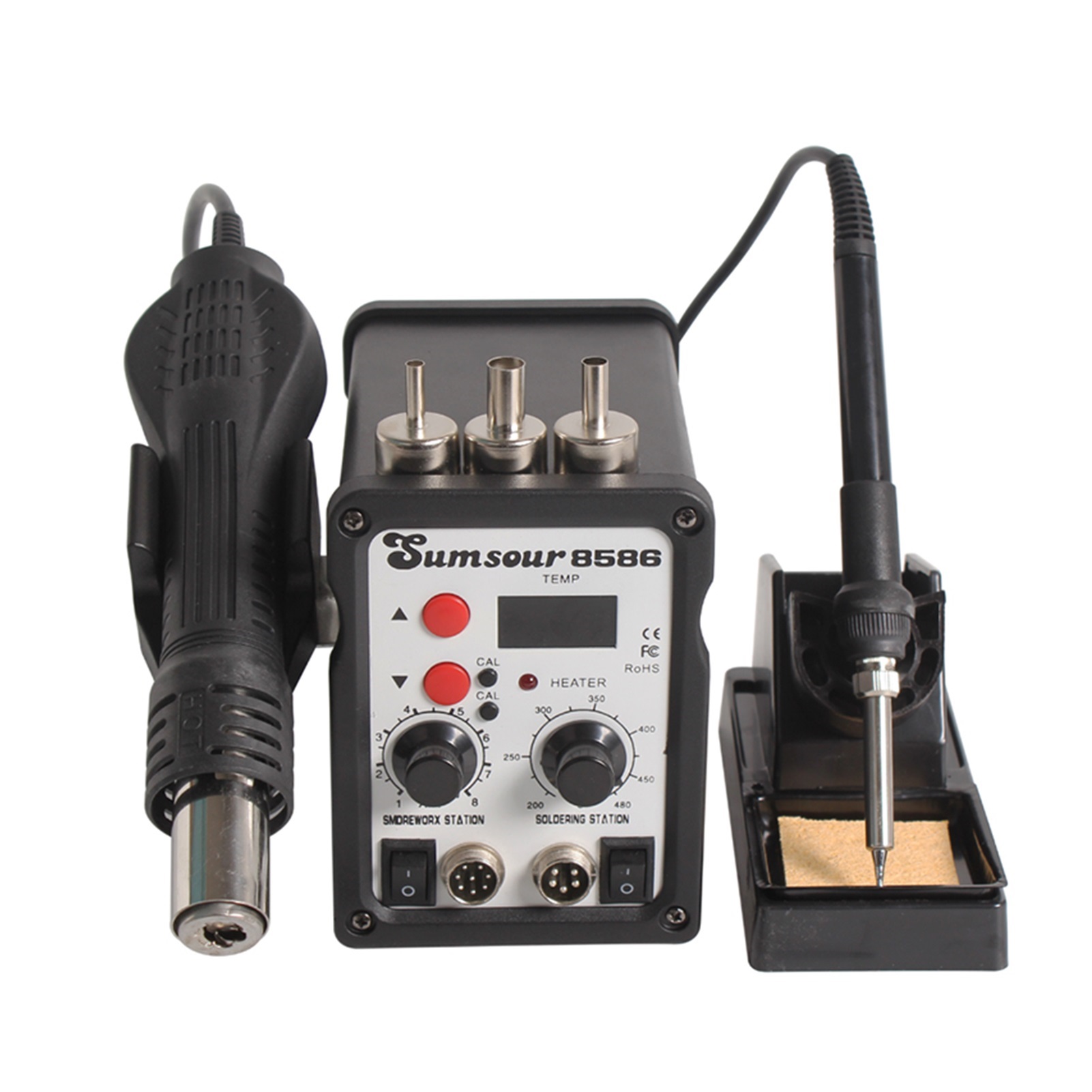 SMD Desoldering Rework Solder Station 8586 8586D 750W 2in1 Digital