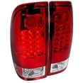 thumbnail image 1 of SMD LED Replacement Tail Lights Rear Brake Lamp In Chrome Housing Red Lens Made For And Compatible With Ford F150 F250 F350 F450 Pickup Super Duty, 1 of 7