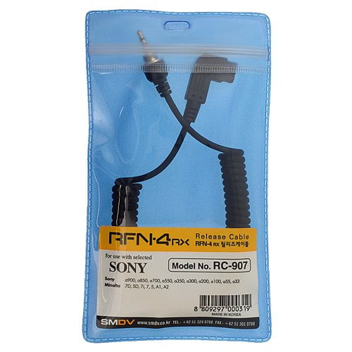 SMDV RFN-4 Replacement Release Cable for Sony DSLRs Sony A100, A200, A300, A350, A500, A550, A560, A580, A700, A850, A900, SLT-A33, A35, A55, A57, A77, Konica Minolta Maxxum 5D, 7D