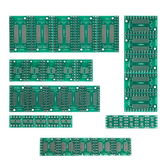 SMDs To DIP Adapters Board PCBs Conversion Kit With Wide Compatibility For Prototyping And Circuit Optimization