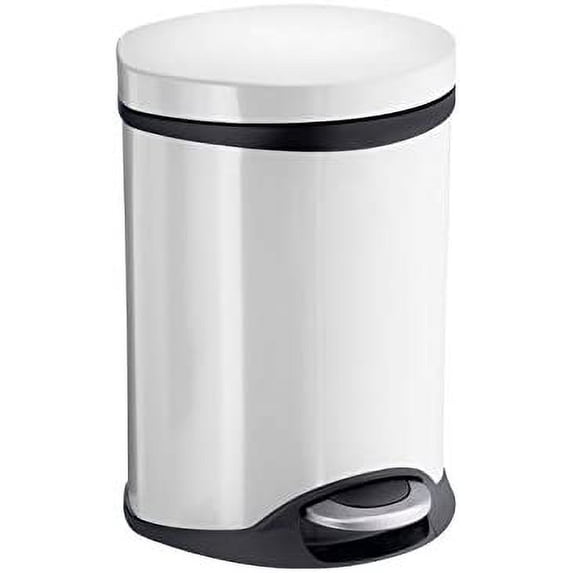 SMEDBO Pedal Bin, Stainless-Steel, White, 22.5 x 22 x 33.5 cm 22.5 x 22 x 33.5 cm White