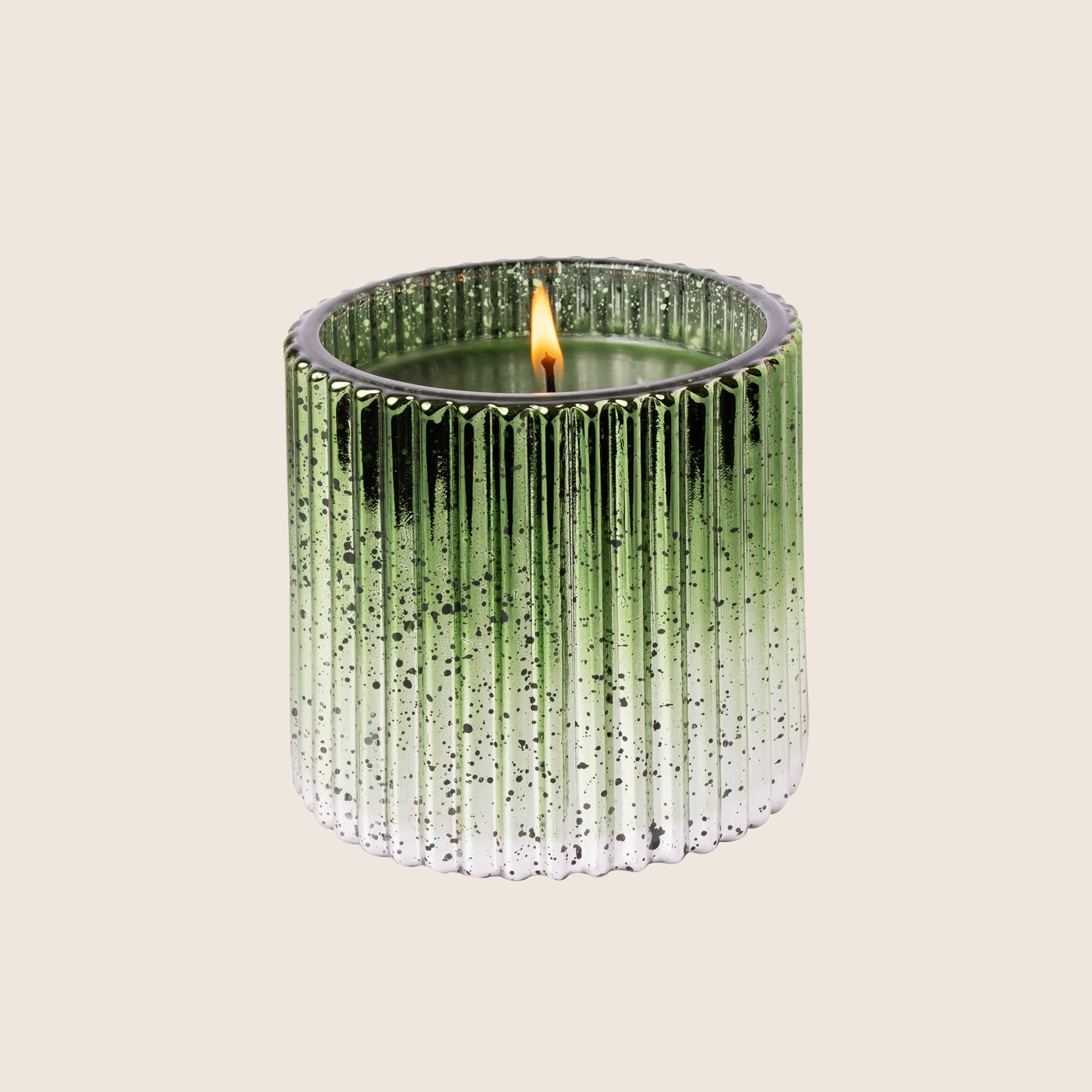 Smell of The Tree Aromatique Plaid Ribbed Glass 9 oz Scented Jar Candle