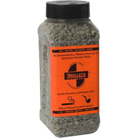 SMELLEZE Natural Ashtray Smell Remover Deodorizer 2 lb. Granules Rid Smoke Stench