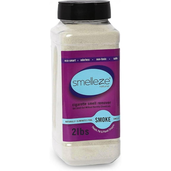 SMELLEZE Natural Cigarette Smell Removal Deodorizer: 50 lb. Powder Destroys Smoking Stink