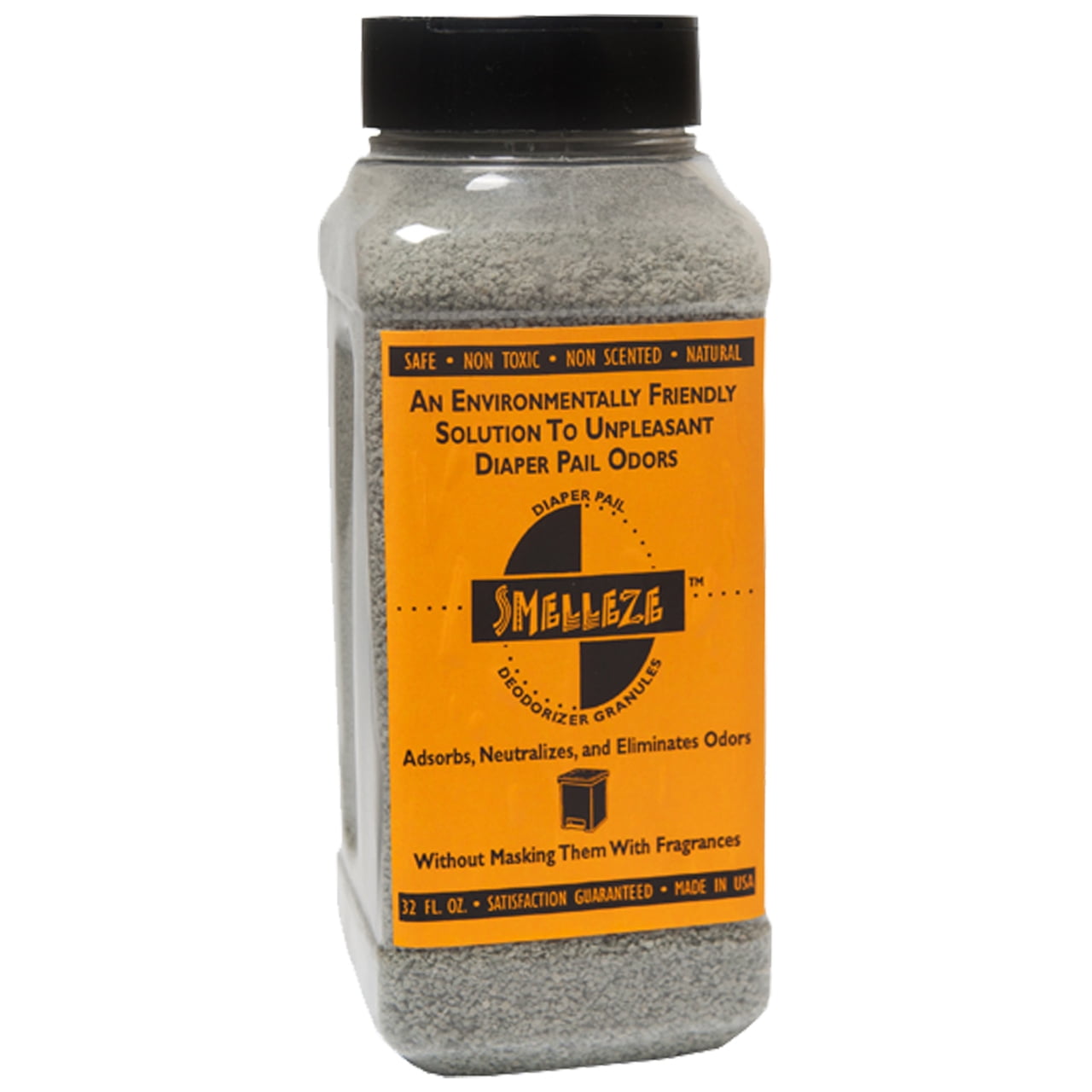 SMELLEZE Natural Diaper Pail Odor Control Deodorizer 2 lb. Granules