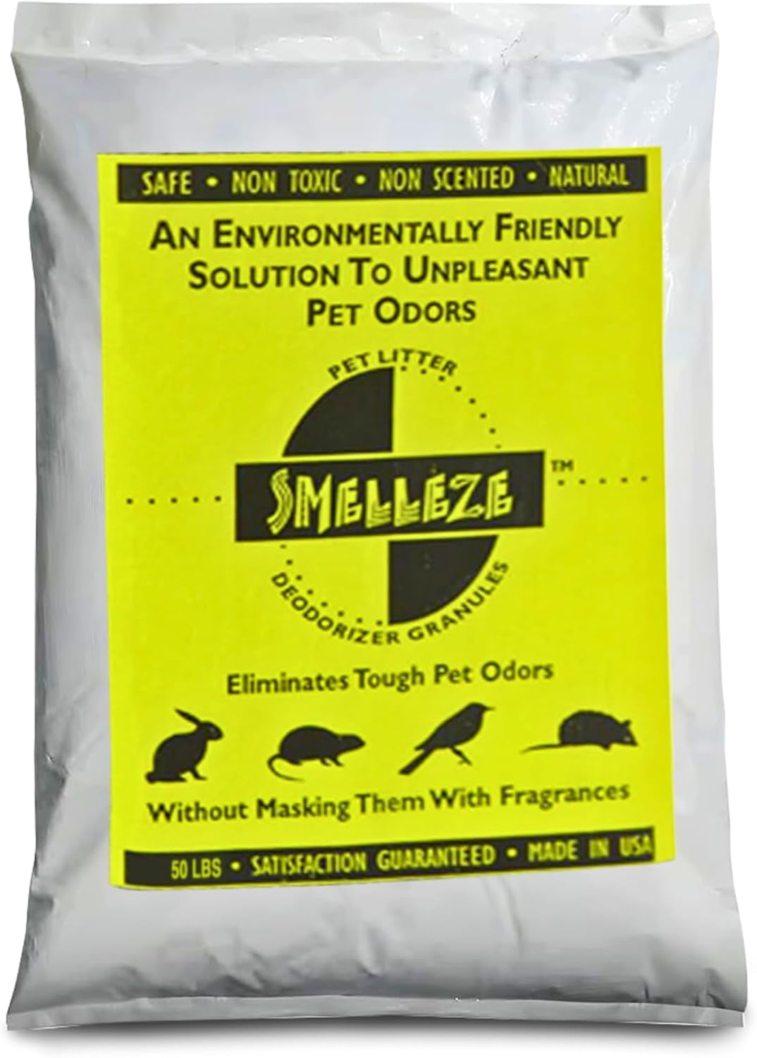 SMELLEZE Natural Pet Litter Smell Deodorizer Granules 50 lb. Bag