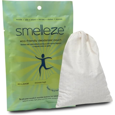 SMELLEZE Reusable Toilet Odor Eliminator Pouch: Rid Restroom Smell in 100 Sq. ft.