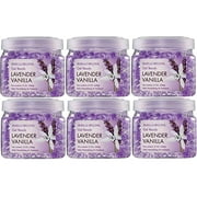 SMELLS BEGONE 12oz 6-Pack Odor Absorber Gel Beads Air Freshener Odor Control Lavender Vanilla Scent