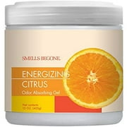 SMELLS BEGONE 15oz Odor Absorber Gel - Air Freshener & Odor Control - Energizing Citrus Scent