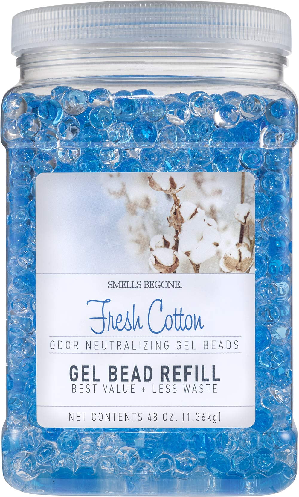 SMELLS BEGONE 48 oz Odor Eliminator Gel Bead Refill Air Freshener