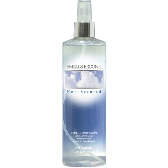 SMELLS BEGONE Odor Eliminating Air Freshener Spray - Unscented Deodorizer - 12 Oz