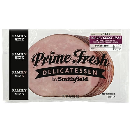 Smithfield Prime Fresh Black Forest Ham, Deli Sliced Ham, 16 oz