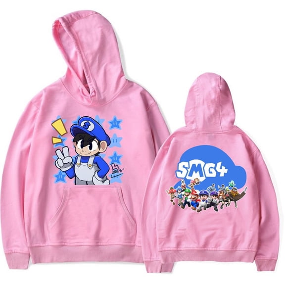 SMG4 Hoodie Fashionable And Fun Printed Logo Neutral Sports Shirt Casual Pullover Top