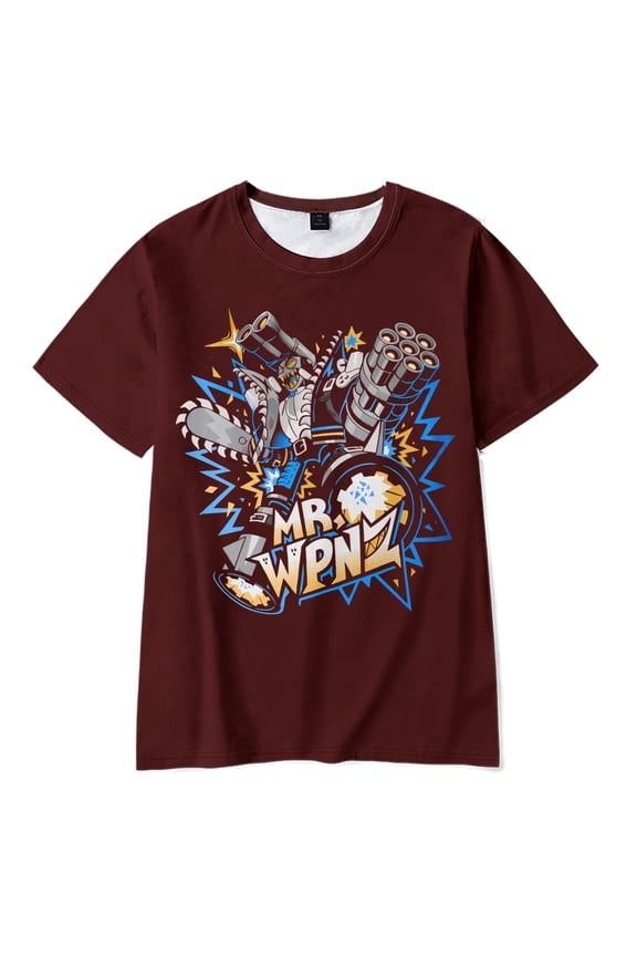 SMG4 Merch Mr. Wpnz Classic Graphic T-Shirt Unisex Fashion Short Sleeve Summer Jumpers Streetwear Fan Merch