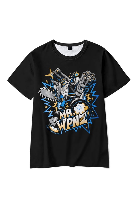 SMG4 Merch Mr. Wpnz Classic Graphic T-Shirt Unisex Fashion Short Sleeve Summer Jumpers Streetwear Fan Merch