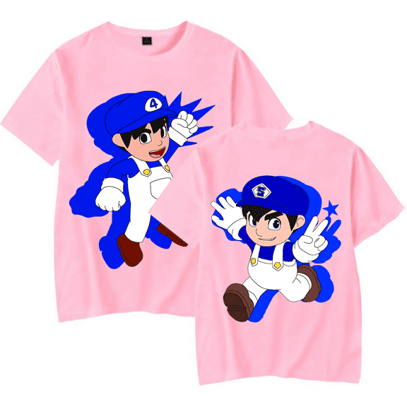 SMG4 Merch T-shirt Cool Hip Hop Round Neck Short Sleeve Harajuku Slimming Fashion T-shirt
