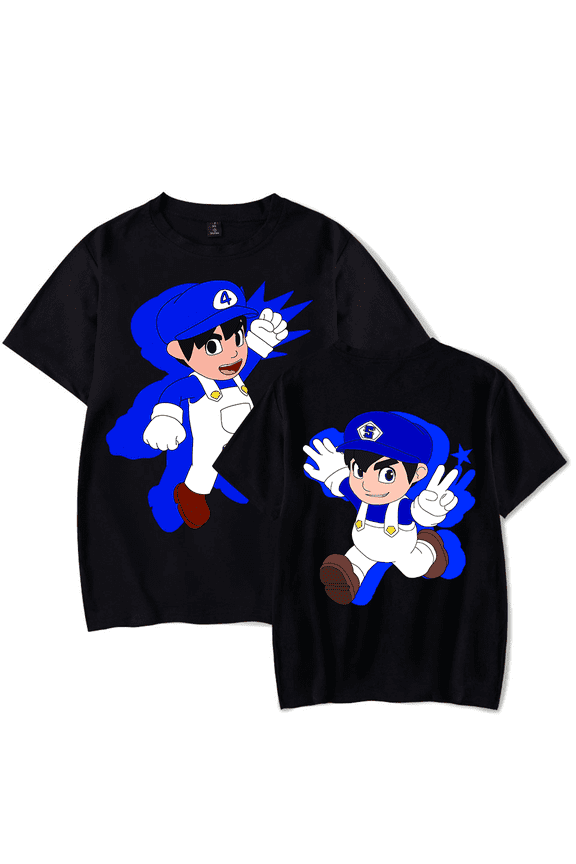 SMG4 Merch T-shirt Cool Hip Hop Round Neck Short Sleeve Harajuku Slimming Fashion T-shirt