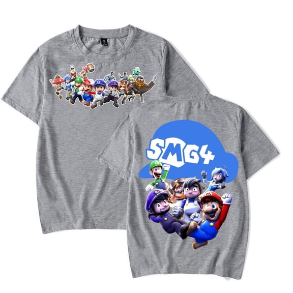 SMG4 Merch T-shirt Neutral Fashion Top Original Style Fun Hip Hop Short Sleeve