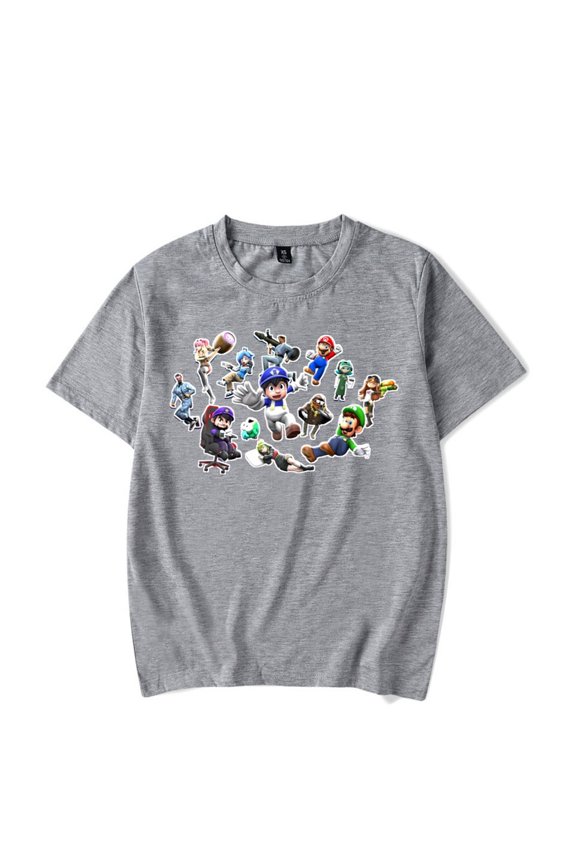 SMG4 Merch T-shirt Unisex Comfortable Round Neck Short Sleeved Top