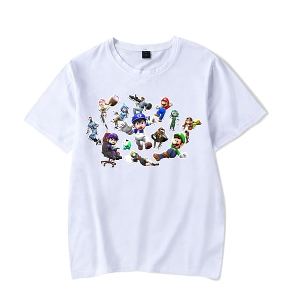 SMG4 Merch T-shirt Unisex Comfortable Round Neck Short Sleeved Top