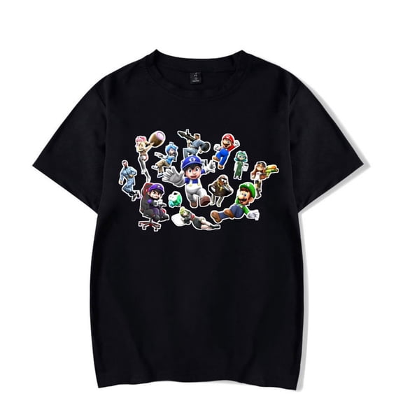 SMG4 Merch T-shirt Unisex Comfortable Round Neck Short Sleeved Top