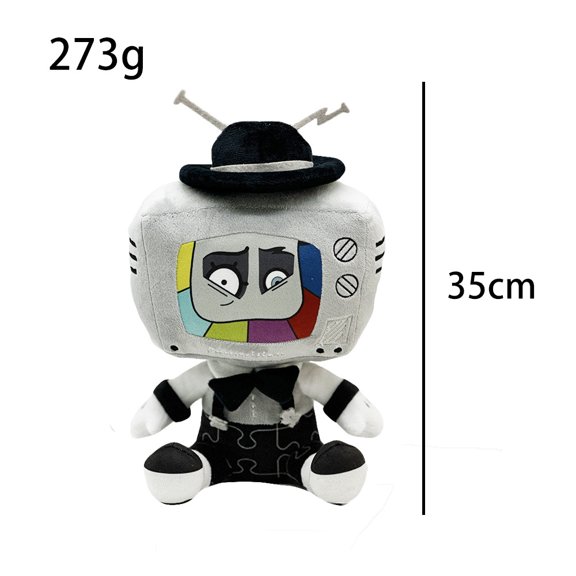 SMG4 Mr. Puzzles Plush Toy, Soft Stuffed Doll, Game Character Plushie for Fans & Gifts