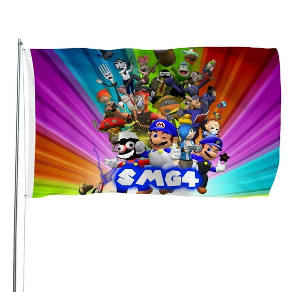 SMG4 movie flag perfect for outdoor decoration, can be hung indoors, outdoor lawn, balcony, corridor, party, etc. anywhere you want to display15.7x23.6in40*60cm