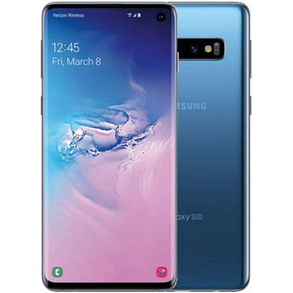 Restored SMG973UZBV Samsung Galaxy S10 6.1" 128GB Android 9.0 Verizon Unlocked Prism Blue (Refurbished)