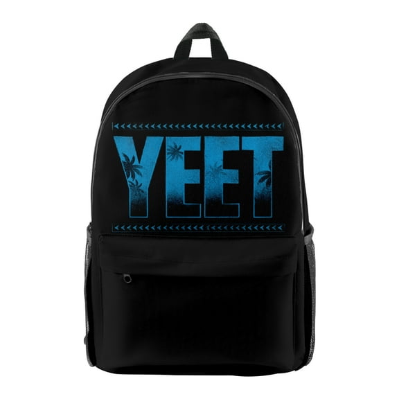 SMGUIDXA Unisex Wear-Resistant Yeet Print Polyester Backpack