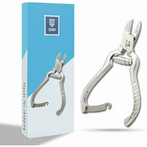 SMI 14 cm Podiatrist Nail Clippers – Heavy Duty Stainless Steel Nail Nipper with Safety Lock