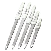 SMI 5-Piece Coarse Sapphire Nail File Set with 5 Solingen Sapphire Nail Files, White