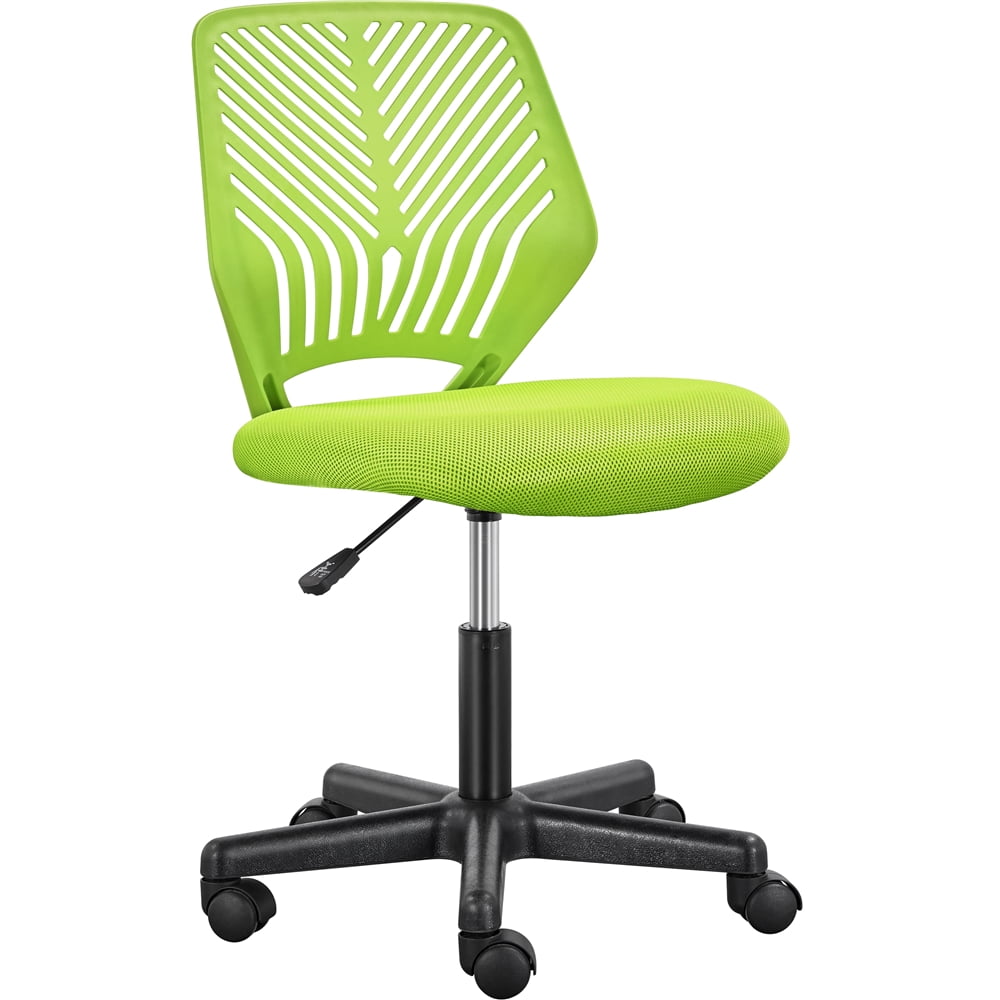 Free Shipping Alden Design Adjustable Armless Mesh Office Chair for Home Office Green Walmart