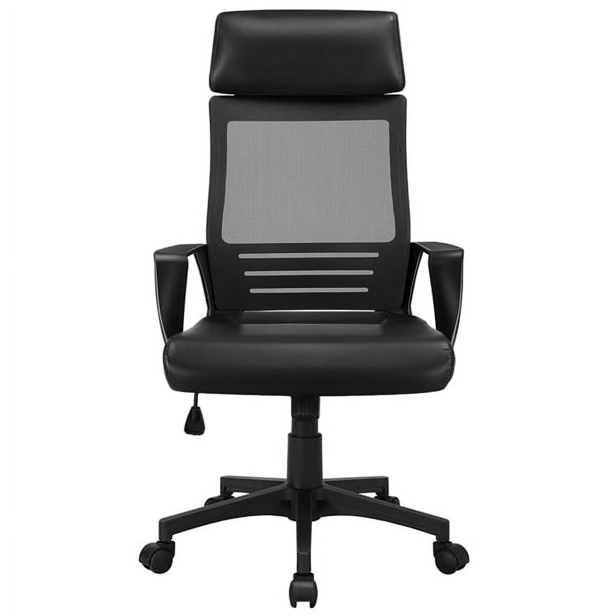 SMILE MART Adjustable Ergonomic Mesh Office Chair Swivel Computer Chair, Black - image 1 of 15